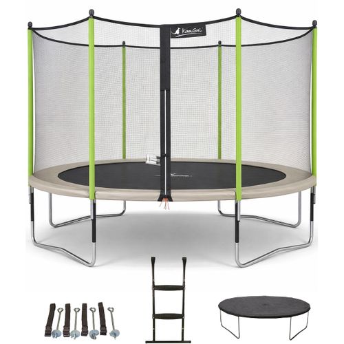 Trampoline D. 360 cm + Filet + échelle + Bâche + Kit D'ancrage - Jumpi 360