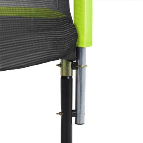 Trampoline Jardin D. 300 cm + Filet + échelle - Jumpi 300 - Noir/vert