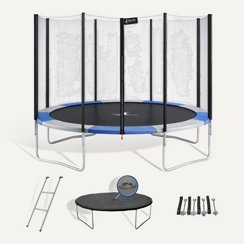 Trampoline Rond D. 300cm Avec Filet, échelle, Bâche Et Kit Ancrage - Ralli 300