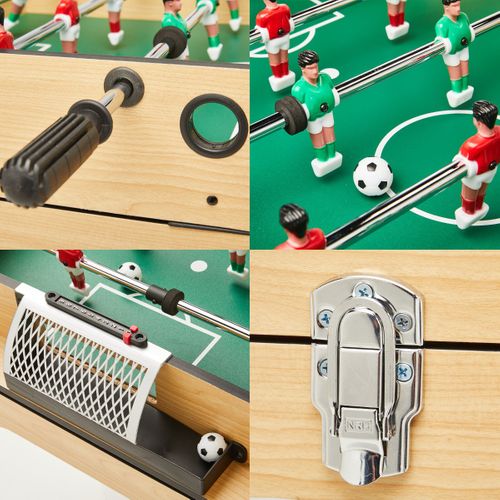 Table Multi Jeux 4 En 1 - Babyfoot - Billard - Ping Pong - Hockey