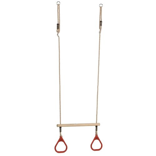 Trapèze Balançoire En Bois Avec Anneaux De Gymnastique Pour Enfant Pour Structure De Jeux