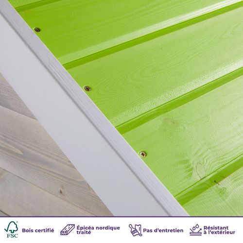 Maisonnette Enfant Extérieur En Bois Tinni Avec Plancher