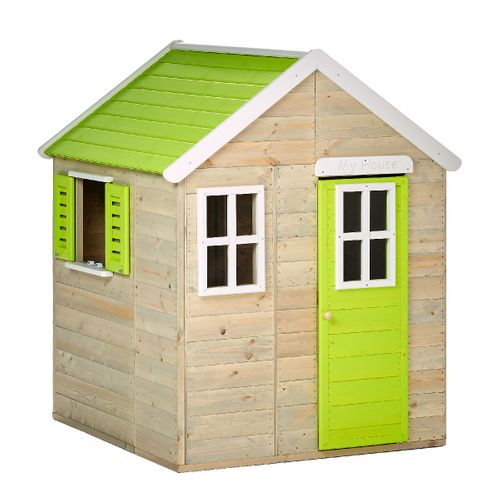 Maisonnette Enfant Extérieur En Bois Tinni Avec Plancher