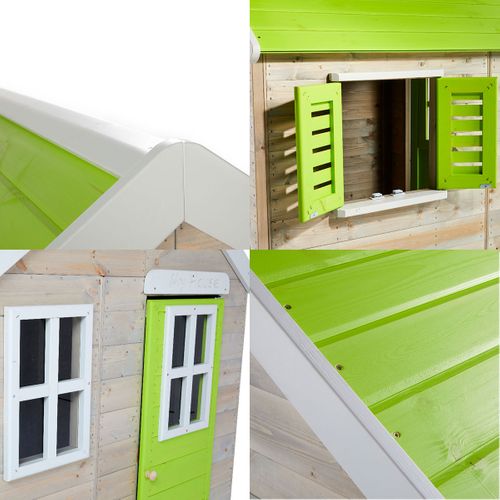Maisonnette Enfant Extérieur En Bois Tinni Avec Plancher