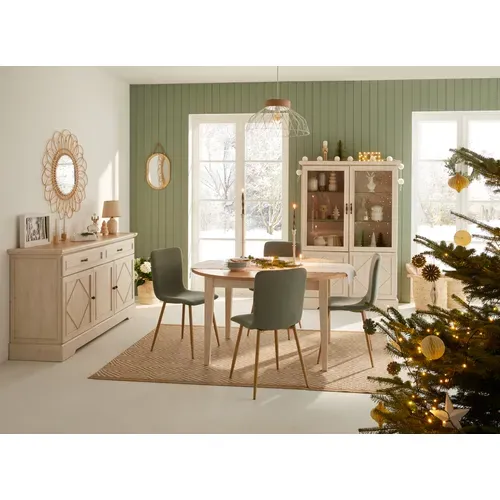 Vitrine COSTAL Imitation chêne clair vieilli