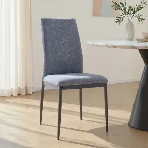 Lot de 4 Chaises ANNIE Gris vue d'ambiance 1