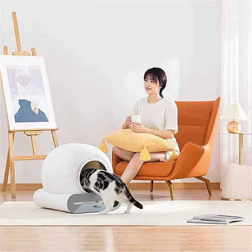 Litière Robot Autonettoyante Connectée - Maison De Toilette Pour Chat Catbot K8i