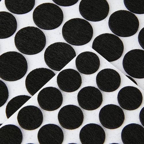 Lot 18 Patins Feutre Adhésifs Noir 3 Cm – Protection Sols Bois, Carrelage – Anti-rayures, Anti-bruit – Pour Meubles