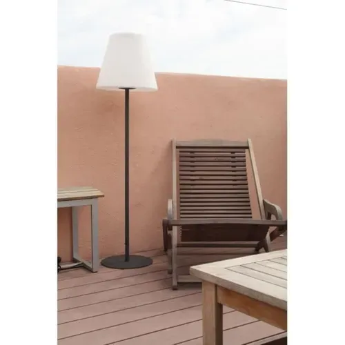 Lampadaire Solaire LED Intégré 1,5 M Blanc Pour Extérieur
