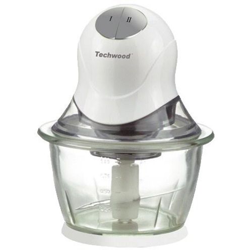 Mini hachoir TECHWOOD THA-82 Blanc vue de face