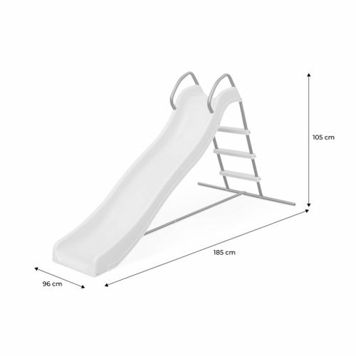 Toboggan - Sirocco Vert - Glissière Double Vague. 175cm De Longueur. Structure De Jardin