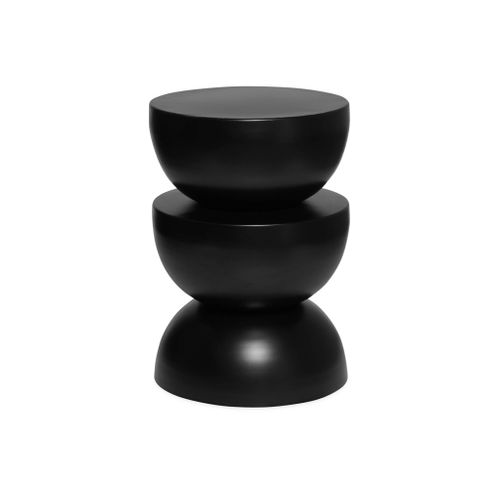 Bout De Canapé En Métal Noir. Coumba 32 X H 46.5cm