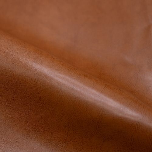 Fauteuil Camel En Croute De Cuir Enduite - Club