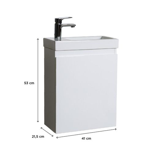 Meuble Lave-mains Lisa Suspendu 41 Cm