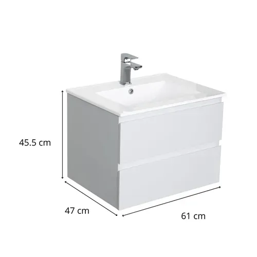 Meuble Simple Vasque 60cm Sorrento + Vasque