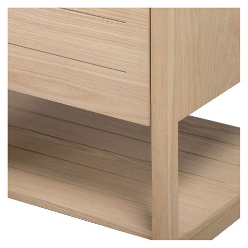 Meuble Sous Vasque Plaqué Chêne Naturel Atoll 70cm