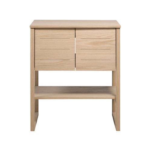 Meuble Sous Vasque Plaqué Chêne Naturel Atoll 70cm