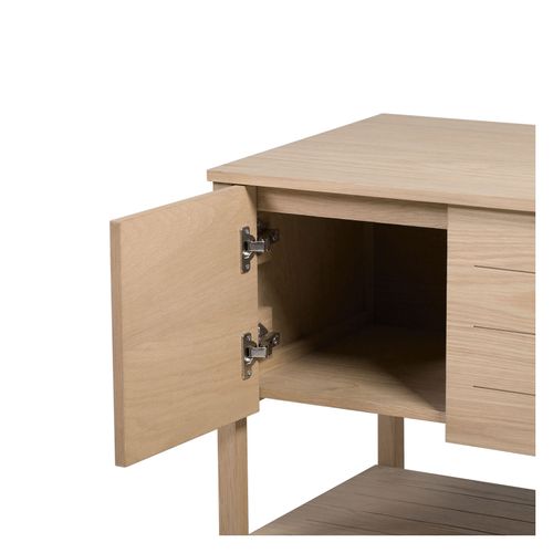 Meuble Sous Vasque Plaqué Chêne Naturel Atoll 70cm