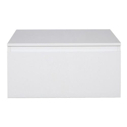 Meuble Tiroir/Module De Rangement Salle De Bain WILL - Finitions Chêne Ou Blanc Laqué - Grand Tiroir, Charnières Douces