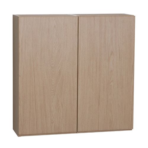 Meuble De Rangement Suspendu Will - Meuble Haut Salle De Bain 1 Porte - Décor Chêne