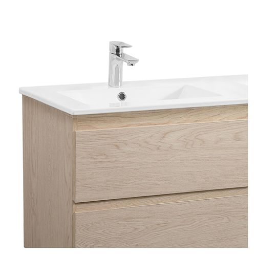 Meuble Double Vasque Sorrento Suspendu Avec Plan Céramique 120cm
