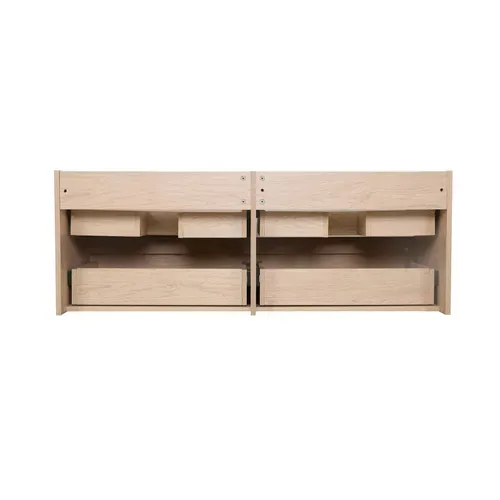 Meuble Double Vasque 120cm Avec Plan Céramique Sorrento Décor Chêne + Colonne