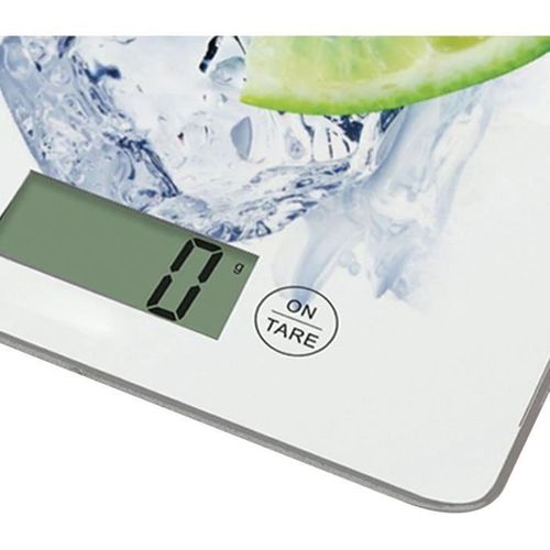 Balance De Cuisine Électronique Fine, Plateau Verre, 5 Kg, Précision 1 G, Citron