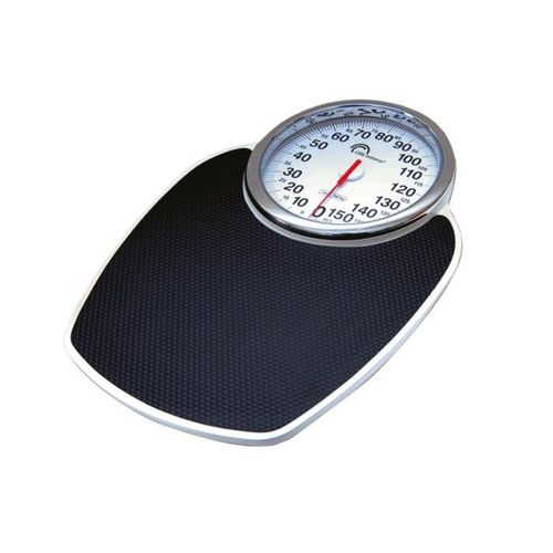 Balance De Salle De Bain Mécanique Noire, Capacité 160 Kg, Graduation 1 Kg