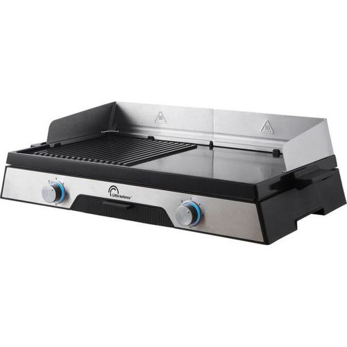 Plancha Électrique 2200 W 50 X 30 Cm 2 Zones Grill Et Plancha