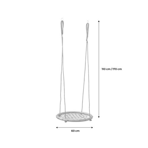 Balançoire Nid D'oiseau D.60cm Pour Portique De 2 à 2.2m. Agrès Pour Portique