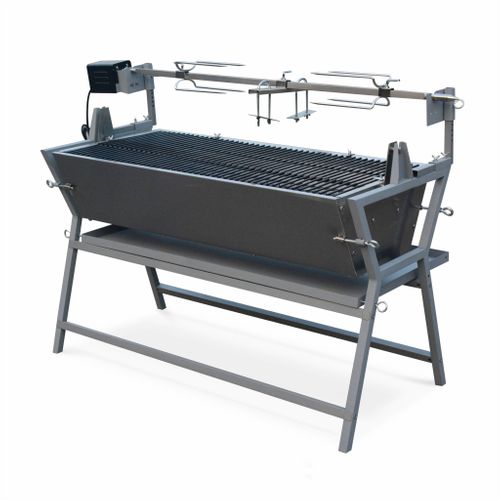 Rôtissoire électrique Inclinable - Mathurin Inox - Tournebroche. Barbecue Au Charbon De Bois À