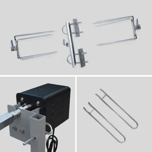 Rôtissoire électrique Inclinable - Mathurin Inox - Tournebroche. Barbecue Au Charbon De Bois À