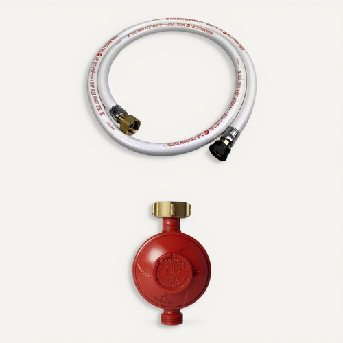 Kit Tuyau Flexible De Gaz 1.5 M À Embouts Mécaniques + Détendeur Propane 37mbar 1.5kg/h – Normes Nf