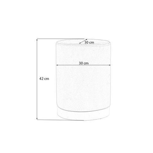 Pouf Design Gris - Iris