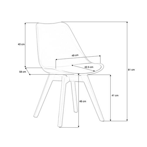 Ensemble Table à Manger Rectangulaire Et 4 Chaises Scandinaves Bois En Bois - Norabjorn