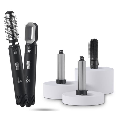 Brosse Soufflante 5 En 1 Air Styler et Sèche-cheveux : Lissage, Séchage, Boucle, Brushing 1000w