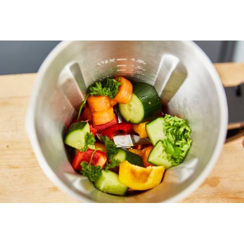 Blender Chauffant Inox Crème Cook et Ice V3 Blender Smoothie 1,5l