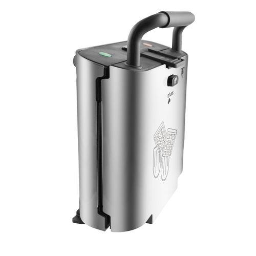 Gaufrier, Appareil À Croques Et Gaufres 2en1 Silver Duo Waffles