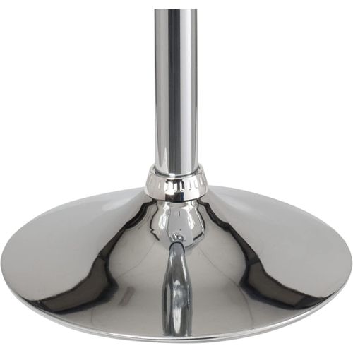 Lot 2 Tabourets De Bar Cuisine Coussin Simili Pivotant Hauteur Réglable Pied Chrome Sig (noir)