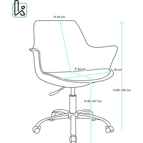 Chaise De Bureau Moto Réglable Pivotante Avec Accoudoirs Et Roulettes Noire