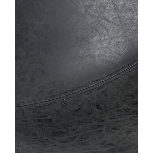 Lot 2 Tabourets De Bar Industriels Simili Rembourré Effet Vintage Pivotant Hauteur Réglable Helio