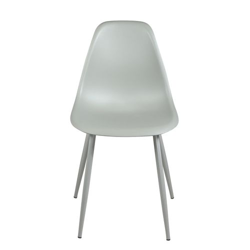 Lot 4 Chaises De Cuisine Design Pieds Métal Nova (gris)
