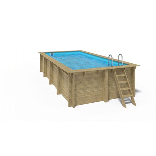 Piscine Rainurée Languette Rect. Elly  Elly 620 X 299 X 131 Cm Bois