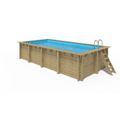 Piscine Rainurée Languette Rect. Elly  Elly 620 X 299 X 131 Cm Bois