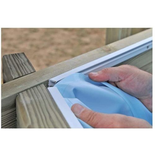 Piscine Rainurée Languette Rect. Elly  Elly 620 X 299 X 131 Cm Bois