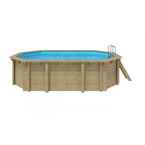 Piscine Rainurée Languette Octo. Emeo  Emeo 541x 350 X 131 Cm Bois