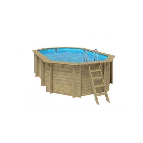 Piscine Rainurée Languette Octo. Emeo  Emeo 541x 350 X 131 Cm Bois