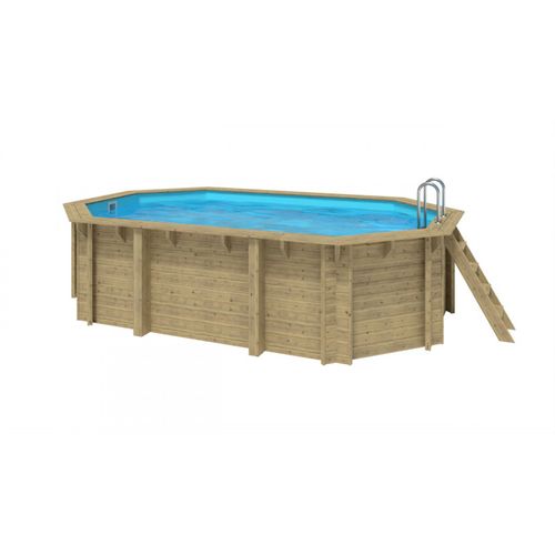 Piscine Rainurée Languette Octo. Emeo  Emeo 541x 350 X 131 Cm Bois