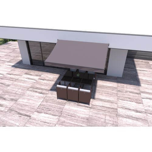 Adro - Store Banne Manuel 3 X 2 M Taupe Polyester