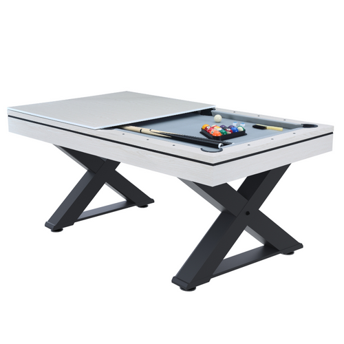 Texas - Table Multi-jeux 3 En 1 Convertible Ping-pong, Billard Et Repas